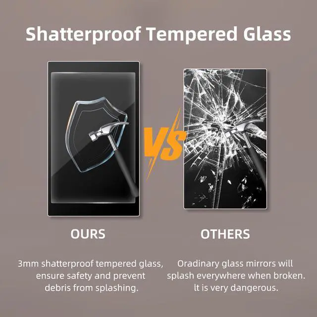 Alt view image 3 of 6 - Vanity Mirror with Lights and Bluetooth Speaker 22.8''x18.4'' Lighted Makeup Mirror with 15 LED Bulbs Hollywood Vanity Mirror with 3 Lighting Modes USB Charging and 10x Magnification