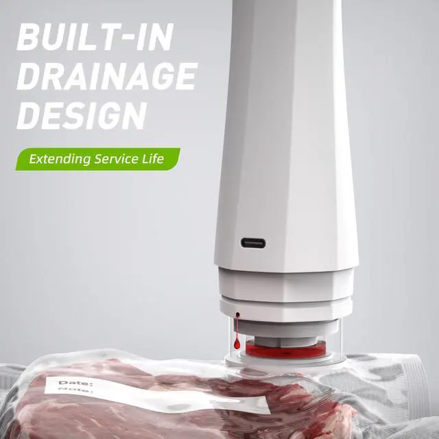 Alt view image 4 of 7 - Handheld Vacuum Sealer for Food Storage: Portable Vacuum Sealing Machine - USB Rechargeable Cordless Food Sealer Saver for 5X Preservation