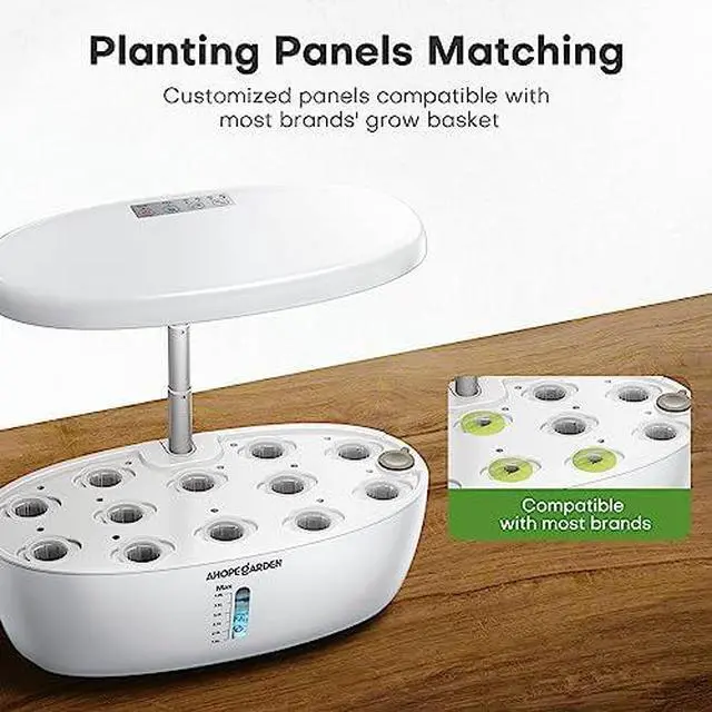 Alt view image 7 of 7 - Indoor Garden Hydroponics Growing System: 12 Pods Plant Germination Kit Herb Garden Kit Growth Lamp Countertop with LED Grow Light Hydrophonic Planter Grower Harvest Vegetable Lettuce
