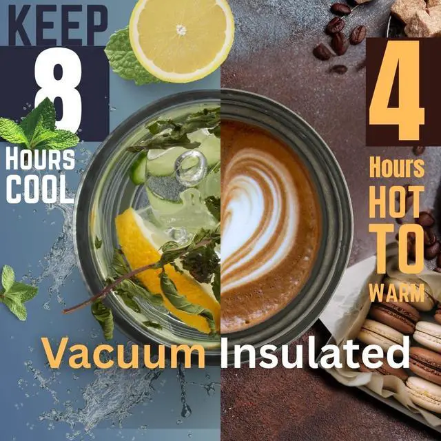 Alt view image 5 of 5 - Ti-Zen Titanium Travel Coffee Mug - 12oz Ultralight Insulated Tumbler - Premium EDC Gear & Tactical Accessories - Heavy Duty Cup - Crystallized Texture Thermal Flask - Nimbus Gray