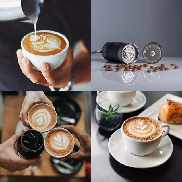 Alt view image 2 of 3 - Iron Gray K1 Manual Hand Coffee Grinder with Straight Handle for French Press, Drip, Espresso with Assembly Consistency Stainless Steel Conical Burr Mill, 20-25g Capacity