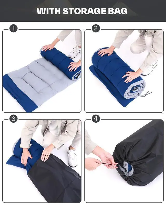 Alt view image 6 of 6 - Cots for Sleeping, Camping Cots for Adults with Mattress Max Load 450 LBS Heavy Duty Folding Portable Bed with Padded for Camping Tent Office Outdoor Travel Sleep Over