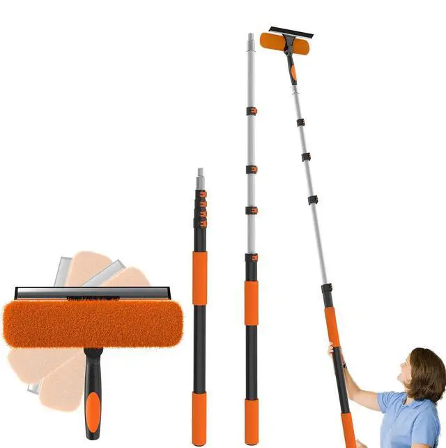 Main image of 26Ft High Reach Squeegee for Window Cleaning Kit with 5 to 20 Foot Extension Pole, Extendable Window Cleaner Squeegee, Telescopic Window Washing Kit for Indoor/Outdoor High Window