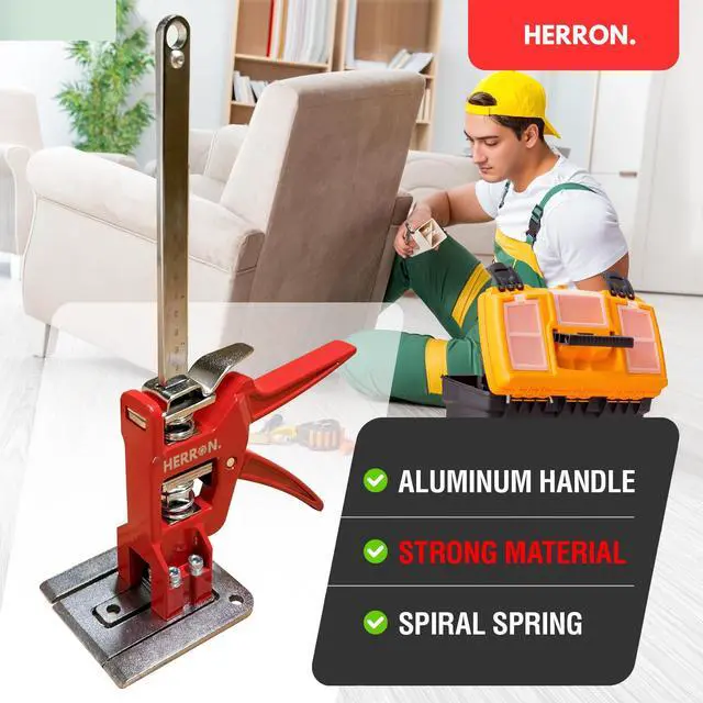 Alt view image 3 of 6 - 2-Pack Hand Lifting Tool Cabinet Lifter, Labor Saving Arm with Measuring Scale, 440 lbs Load Capacity, 6 in Lift Height, Furniture Lifter, Quick Lift Tool, Construction Jack