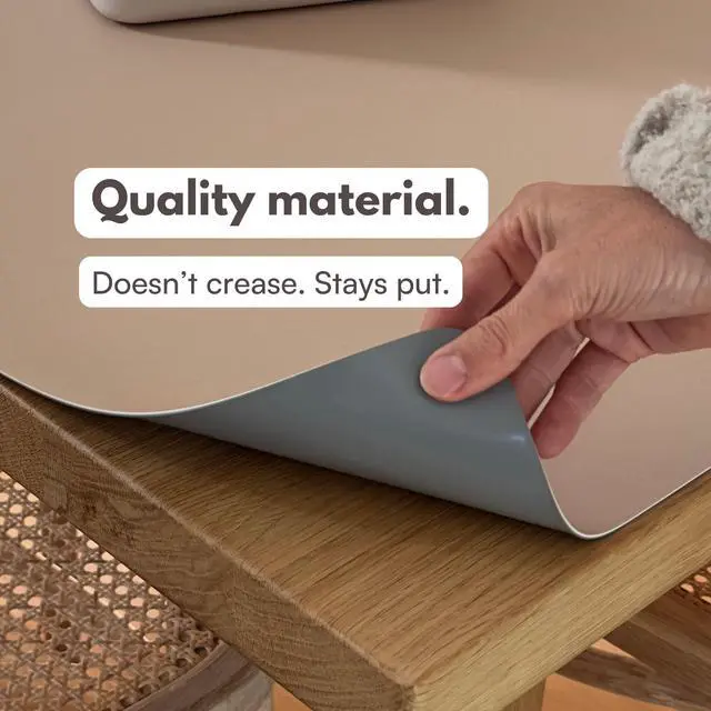 Alt view image 6 of 7 - Table Craft Mat to Protect Dining Table, Craft Mess mat 38"x39.4" Great for Childrens Crafts and Play Protect Your Furniture from Spills and Mess Easy to Clean, Heat Resistant (Clay, 38" 39.4")'