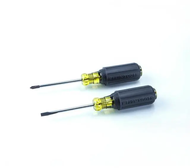 Alt view image 7 of 7 - Klein Tools 85078 Screwdriver Set, Made in USA, All-Purpose Screwdriver Kit has 4 Phillips and 4 Flat Head Tips, Non-Slip Cushion Grip, 8-Piece