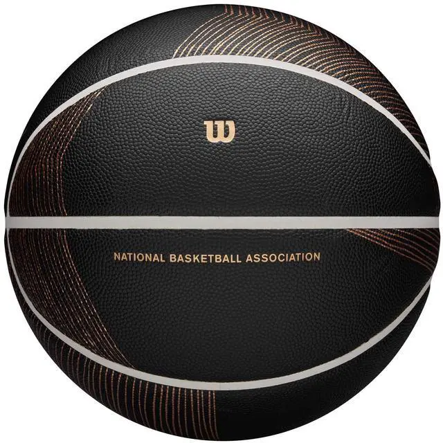 Main image of WILSON NBA Champagne Series Basketball - Black/Brown, Size 7-29.5"