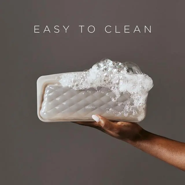 Alt view image 4 of 7 - Stasher Silicone Reusable Makeup Bags, 3-Pack, Travel Essentials, Makeup Bag Organizer, Dishwasher & Heat Safe, TSA Friendly Toiletry Bags, Waterproof Bag, BPA Free, Leak-free, Eco Friendly, Taupe