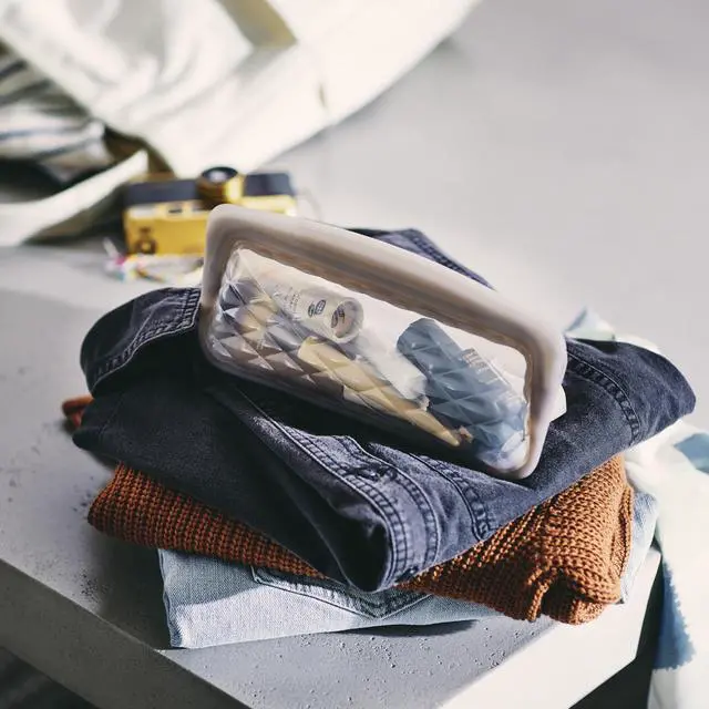 Alt view image 5 of 7 - Stasher Silicone Reusable Makeup Bags, 3-Pack, Travel Essentials, Makeup Bag Organizer, Dishwasher & Heat Safe, TSA Friendly Toiletry Bags, Waterproof Bag, BPA Free, Leak-free, Eco Friendly, Taupe