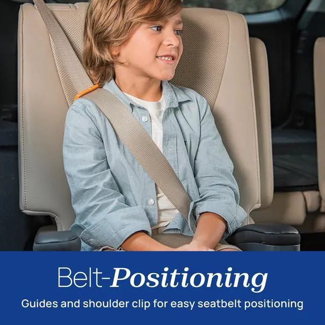 Alt view image 7 of 7 - Chicco GoFit ClearTex Plus Backless Booster Car Seat, Latch Attachment, Quick-Release Latch Removal, Portable Car Booster Seat for Children at Least 4 Years Old and 40-110 lbs, Obsidian/Black