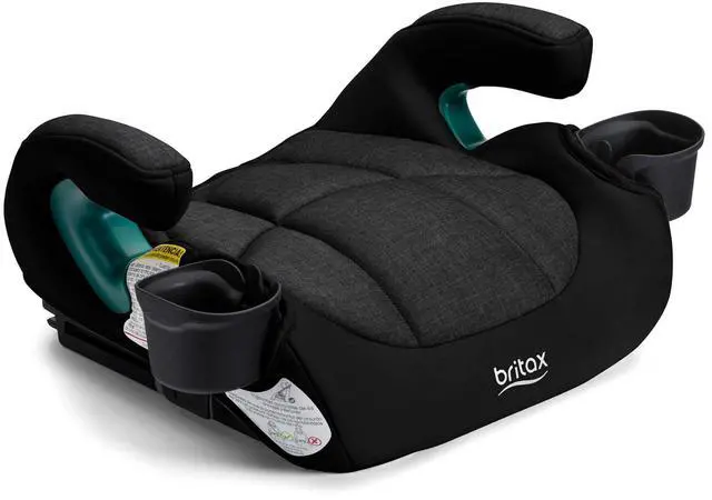 Main image of Britax UpNGo Click Backless Booster Car Seat with Rigid Latch, Lightweight and Portable Travel Booster with Slim Design and PosturePlus, Accommodates Kids up to 120 Lbs and 63 Raven Black