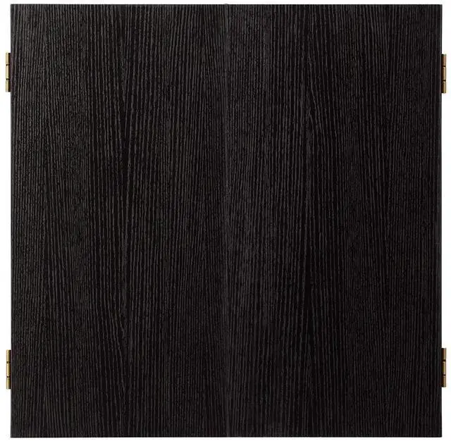 Alt view image 5 of 7 - Viper Hideaway Dartboard Cabinet Set with Steel-Tip Dart Board, Reversible Board with Baseball Game Option, Two Sets of Darts, Chalk Scoreboards, and Matte Black Finish