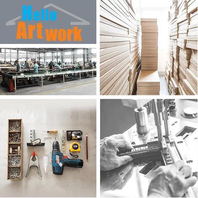 Alt view image 7 of 7 - iHAPPYWALL Kitchen Pictures Wall Decor 4 Pieces Couful Spice in Spoon Vintage Canvas Wall Art Food Photos Painting On Canvas Stretched Framed Home Decoration Gift Ready to Hang