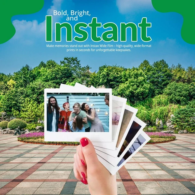Alt view image 4 of 6 - Instax Wide Instant Films for Fuji Instax Wide (40 Exposures) + BluebirdSales Microfiber Cleaning Cloth