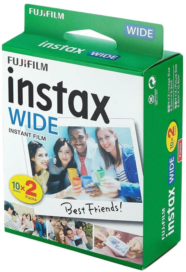 Alt view image 6 of 6 - Instax Wide Instant Films for Fuji Instax Wide (40 Exposures) + BluebirdSales Microfiber Cleaning Cloth