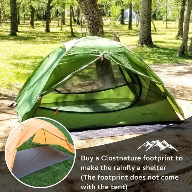 Alt view image 5 of 7 - Clostnature Lightweight Backpacking Tent - 2 Person Ultralight Waterproof Camping Tent, 3 Season Large Size Easy Setup Tent for Family, Outdoor, Hiking and Mountaineering