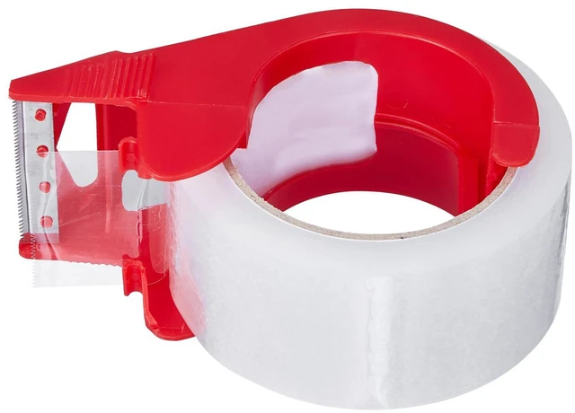 Alt view image 2 of 7 - Clear Packing Tape 6 Rolls 65 Yards Clear Shipping Tape with Dispenser 2.7 Mil