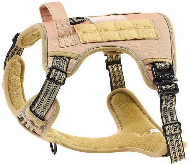 Alt view image 4 of 7 - Dog Harness for Large Dogs No Pull Tactical Dog Harness Adjustable Pet Vest