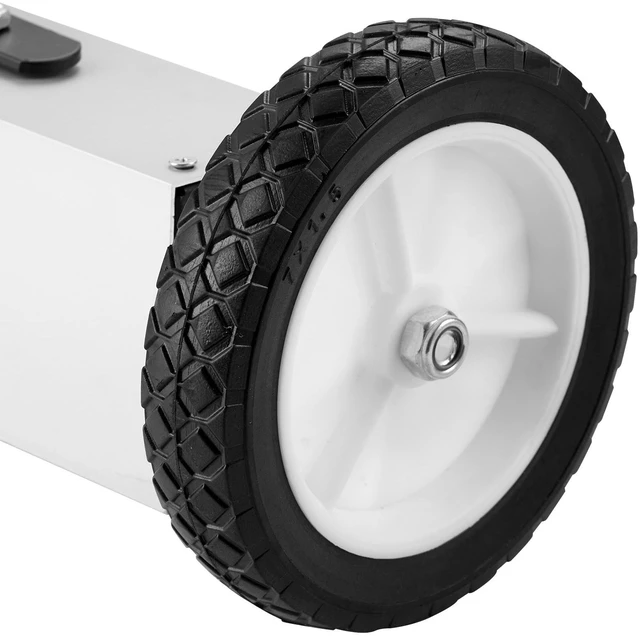 Alt view image 2 of 7 - 50Lbs Rolling Magnetic Sweeper with Wheels, Push-Type Magnetic Pick Up Sweeper, 24-inch Large Magnet Pickup Lawn Sweeper with Telescoping Handle, Easy Cleanup of Workshop Garage Yard