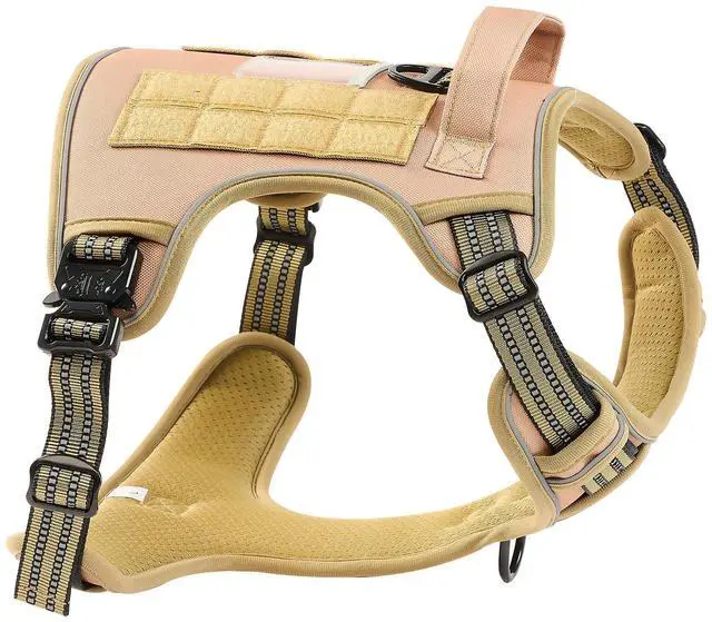 Alt view image 2 of 7 - Dog Harness for Large Dogs No Pull Tactical Dog Harness Adjustable Pet Vest