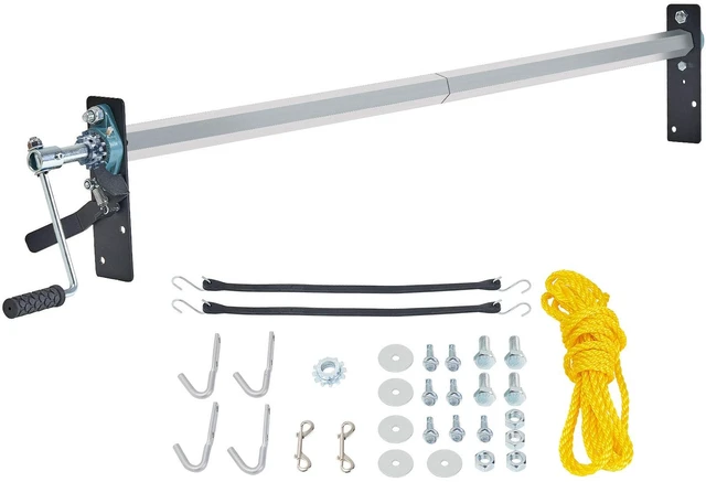 Main image of Hand Crank Tarp Roller Kit, 64" to 104" Wide, Aluminum Alloy, Manual Cab Level Dump Truck Tarp Roller with 7" Sponge-Wrapped Handle, Perfect for Dump Trucks, Trailers, Trash Haulers (No Tarp)