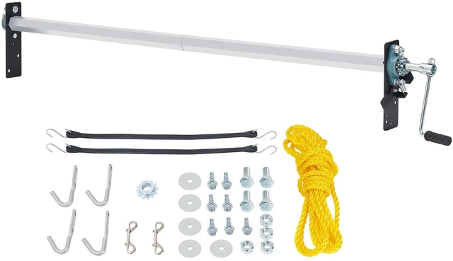 Alt view image 3 of 7 - Hand Crank Tarp Roller Kit, 64" to 104" Wide, Aluminum Alloy, Manual Cab Level Dump Truck Tarp Roller with 7" Sponge-Wrapped Handle, Perfect for Dump Trucks, Trailers, Trash Haulers (No Tarp)