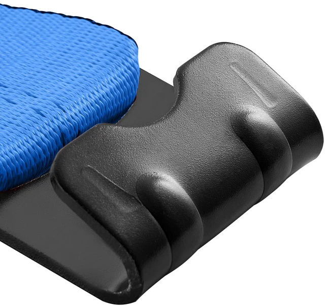 Alt view image 3 of 7 - Winch Straps, 4" x 30', 6000 lbs Load Capacity, 18000 lbs Breaking Strength, Truck Straps with Flat Hook, Flatbed Tie Downs Cargo Control for Trailers, Farms, Rescues, Tree Saver, Blue (10 Pack)