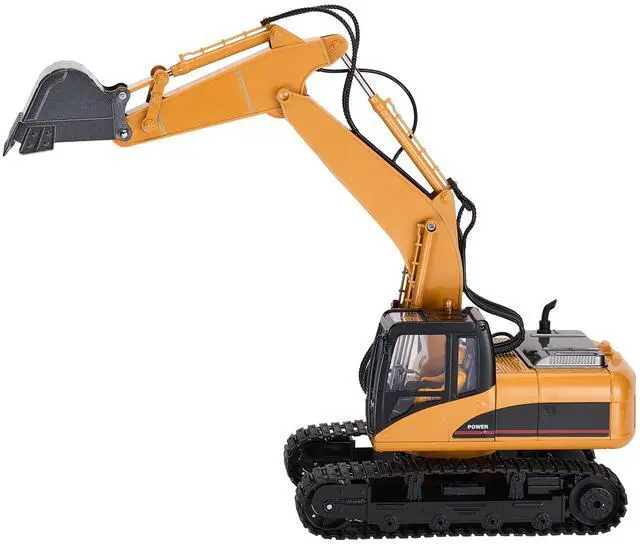 Alt view image 6 of 7 - Remote Control Excavator Toy 15 Channel 1:14 Scale RC Excavator Digger for Kids