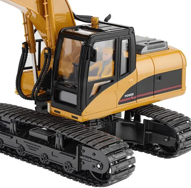 Alt view image 3 of 7 - Remote Control Excavator Toy 15 Channel 1:14 Scale RC Excavator Digger for Kids
