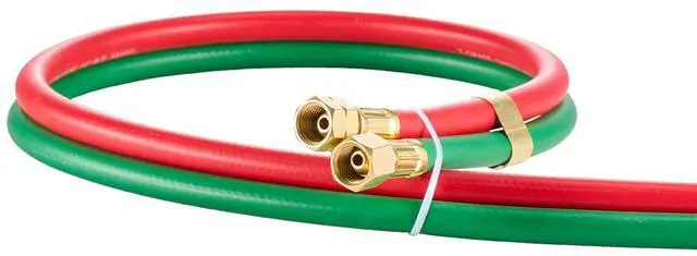 Alt view image 3 of 7 - Oxygen Acetylene Hose 1/4-Inch x 50FT T Grade Hose 300PSI Max Working Pressure