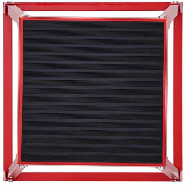 Alt view image 5 of 7 - Plyometric Jump Box, 12 Inch Plyo Box, Steel Plyometric Platform and Jumping Agility Box, Anti-Slip Fitness Exercise Step Up Box for Home Gym Training, Conditioning Strength Training, Red