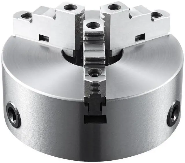 Alt view image 7 of 7 - 3-Jaw Lathe Chuck, 8'', Self-Centering Lathe Chuck, 0.16-8 in/4-200 mm Clamping Range with T-key Fixing Screws Hexagon Wrench, for Lathe 3D Printer Machining Center Milling Drilling Machine