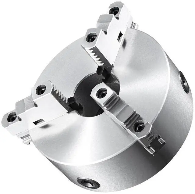 Alt view image 2 of 7 - 3-Jaw Lathe Chuck, 8'', Self-Centering Lathe Chuck, 0.16-8 in/4-200 mm Clamping Range with T-key Fixing Screws Hexagon Wrench, for Lathe 3D Printer Machining Center Milling Drilling Machine