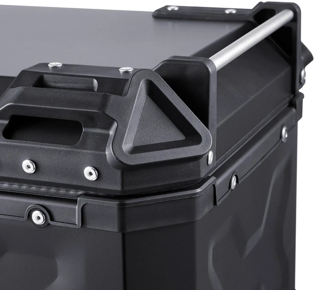 Alt view image 2 of 7 - 55L Motorcycle Top Case Universal Motorbike Tail Box with Leather Lining