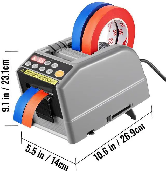 Alt view image 6 of 7 - Automatic Tape Dispenser Adhesive Electric Tape Cutter Packaging Machine Tape Cutting Machine 6-60mm Tape Width