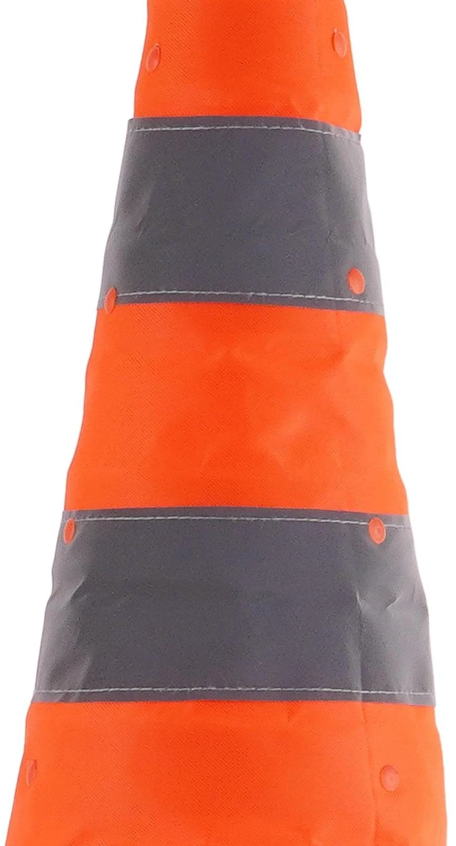 Alt view image 7 of 7 - Safety Cones, 4 Pack 28 inch Collapsible Traffic Cones, Construction Cones with Reflective Collars, Wide Base and A Storage Bag, for Traffic Control, Driving Training, Parking Lots
