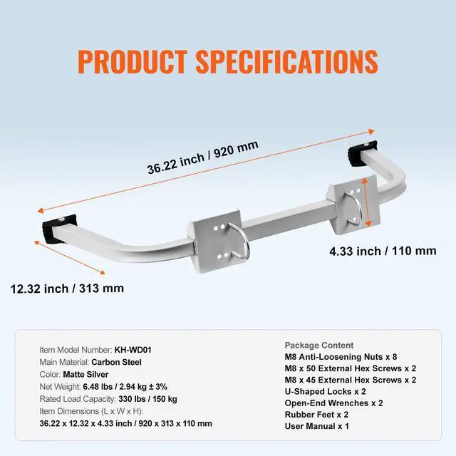 Alt view image 6 of 7 - Ladder Stabilizer Extension Ladder Standoff Heavy Duty Wing Span