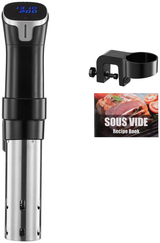 Alt view image 2 of 7 - Sous Vide Precision Cooker, 1100W Sous-Vide Cooking Machine, WIFI Immersion Circulator with LED Digital Display, Fast-Heating, Accurate Temperature & Timer Control, SUS304 Stainless Steel