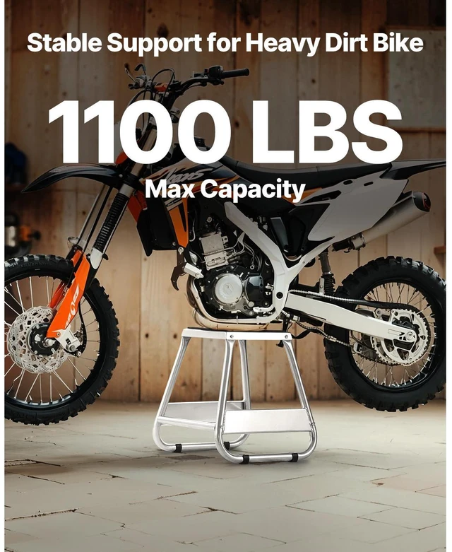 Alt view image 4 of 7 - Dirt Bike Stand 1100 lbs Load Capacity Dirtbike Pit Stand for Moto Maintainence