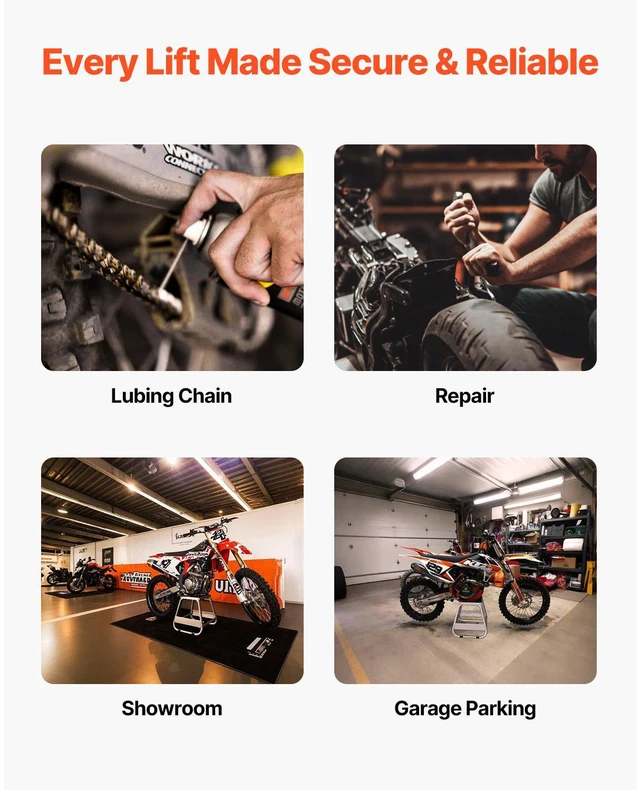 Alt view image 5 of 7 - Dirt Bike Stand 1100 lbs Load Capacity Dirtbike Pit Stand for Moto Maintainence