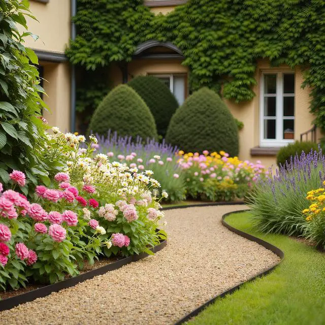 Alt view image 5 of 7 - Landscape Edging 100 ft x 1.5 in L-Shaped Plastic Garden Border No Dig