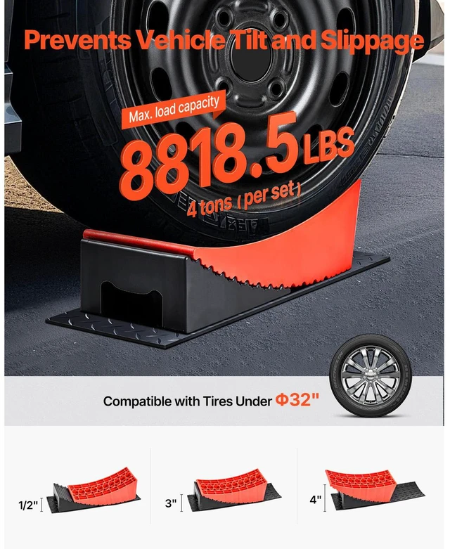 Alt view image 2 of 6 - Camper Levelers 2 Packs RV Leveling Blocks 8818.5 lbs 4" Leveling Height