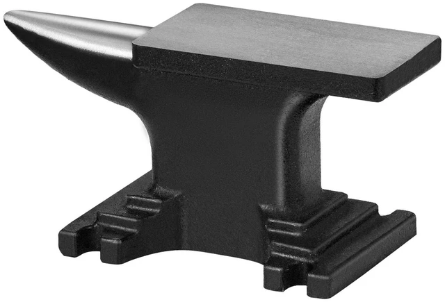 Main image of Single Horn Anvil, High Hardness Rugged Round Horn Anvil Blacksmith,8.8Lbs Cast Steel Anvil,Compact Design and Stable Base, Forge Tools and Equipment, Metalsmith Tool for Bending and Shaping