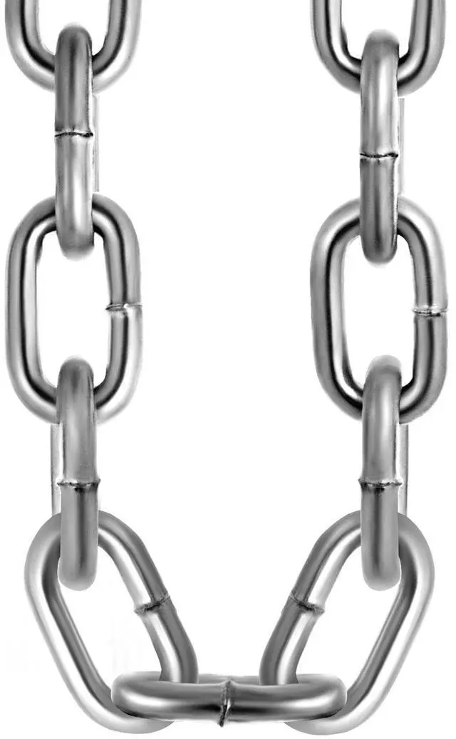 Alt view image 5 of 7 - Grade 30 Chain 1/4 Inch by 100Ft Length Grade 30 Proof Coil Chain Zinc Plated Grade 30 Chain for Towing Logging Agriculture and Guard Rails