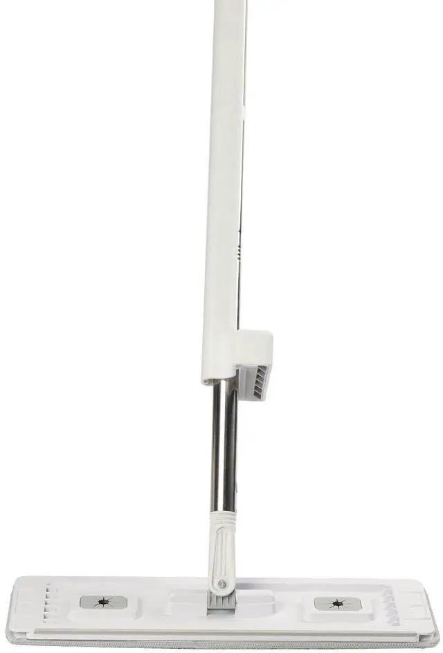 Alt view image 6 of 7 - Flat Mop, Self Wringing, Microfiber Floor Cleaner with 4 Reusable & Washable Pads for Dry & Wet Floor Cleaning, Microfiber Flat Mop with Stainless Steel Handle for Hardwood Laminate Tile Vinyl
