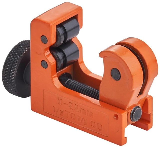 Alt view image 4 of 7 - 3PCS Tubing Cutter Set - Heavy Duty Pipe Cutter 3/16"-2"OD, Mini Tube Cutter 1/8"-7/8" & Deburring Tool, Professional Ultimate Pipe Cutter Set for Stainless Steel, Copper, Aluminum, Plastic Pipe