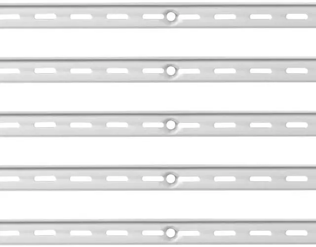 Alt view image 5 of 7 - Shelf Track 39-inch 10 Pack Adjustable Steel Wall Mounted Shelf Pilaster