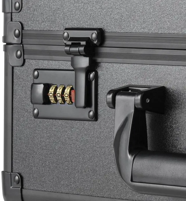 Alt view image 3 of 7 - Graded Card Storage Box, 5 Slots, Graded Sports Cards Holder Carrying Case with Coded Lock Foam Dividers, for 162 PSA Graded Cards 115 BGS Cards 130 SGC Cards 585 Top Loaders or 999+ Loose Cards