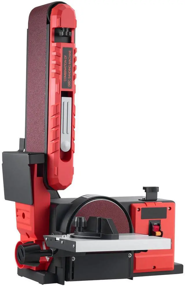 Alt view image 2 of 7 - 6" Disc Sander & 4" x 36" Belt Sander, 400W Professional Belt Disc Sanders Combo with 0 - 45° Adjustable Worktable & Dust Collection Port for Woodworking, Knife Sharpening, DIY Crafting