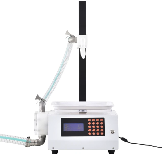 Alt view image 7 of 7 - Liquid Filling Machine, 50-5000 g Weighing Capacity, Automatic Bottle Filler Machine Bottling Machine Gear Pump Digital Control for Honey, Oil, Wine, Detergent, Viscous Liquids (Single Nozzle)